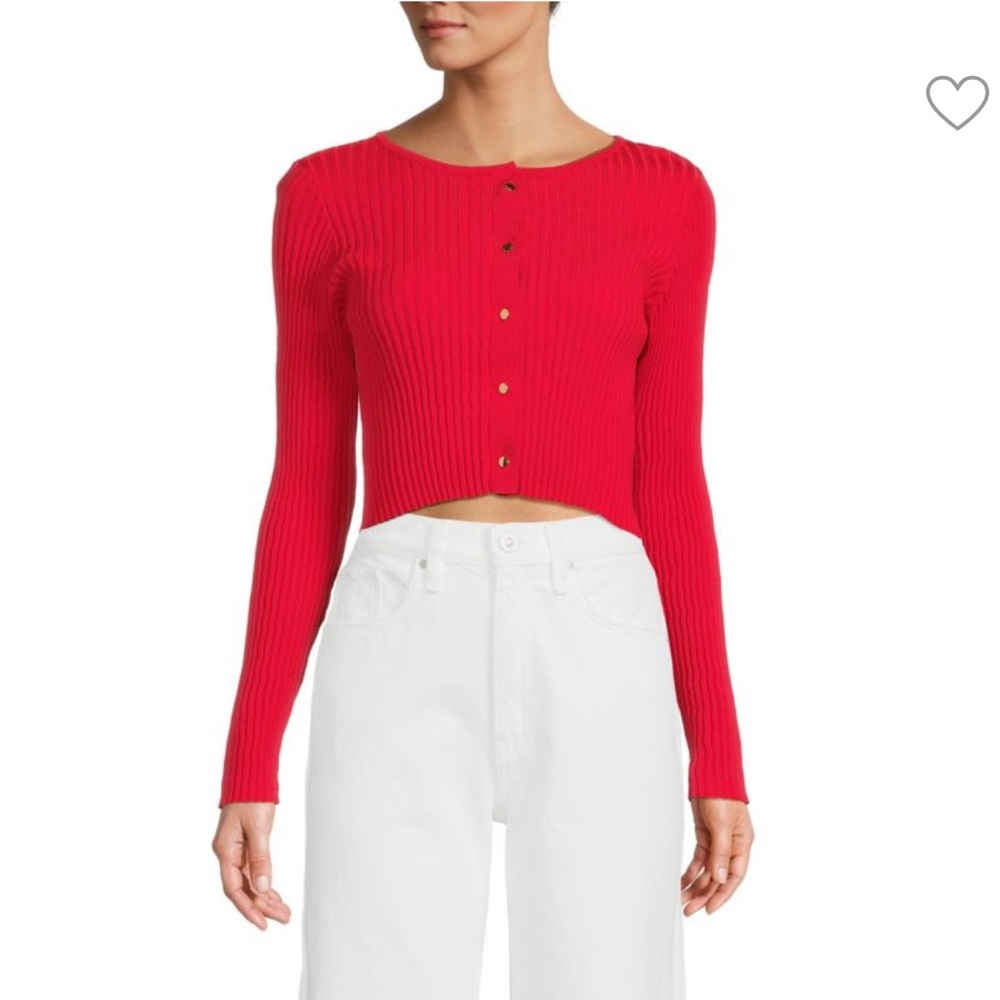 Solid & Striped The Fleur Cropped Cardigan Size Small NWT